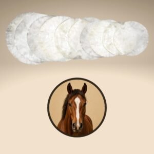 Parche de Tambor de Caballo - Blanco